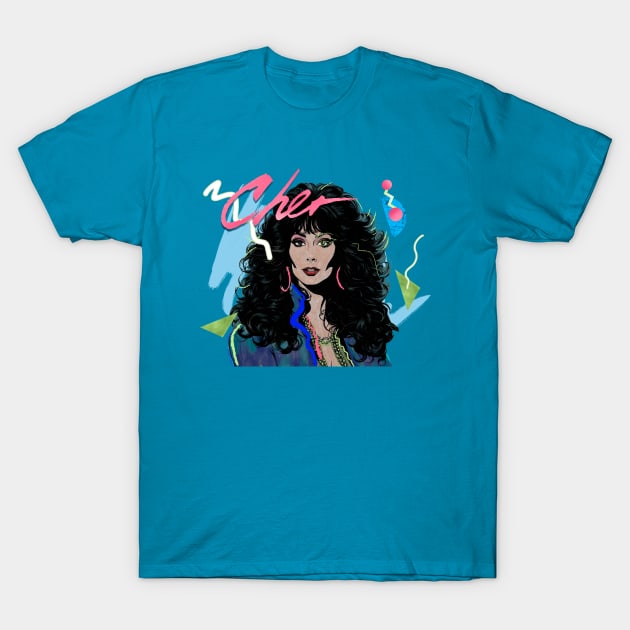 CHER 80S RETRO STYLE T-Shirt by DISCO DISCO MX